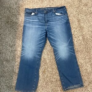 American Eagle Outfitters Men's Classic Blue Straight Jeans